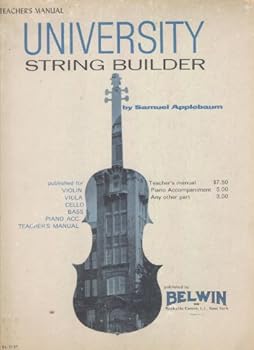 Plastic Comb Teacher's Manual - University String Builder (Published for Violin - Viola - Cello - Bass - Piano Acc. - Teachers Manual) Book
