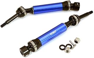 Integy RC Model Hop-ups C28583BLUE XHDv2 Steel Rear Universal Drive Shaft (2) for Traxxas 1/10 Slash 4X4 & Stampede 4X4