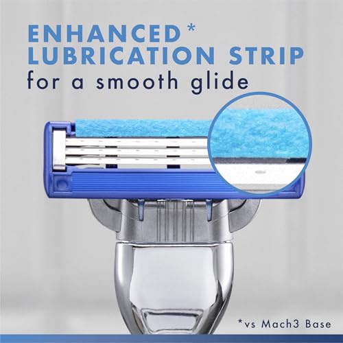 Gillette Mach3 Turbo Razors for Men, 1 Handle, 4 Blade Refills - image 5