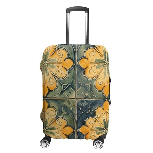 Housse de protection pour bagage au motif orange : design élégant et tissu premium L