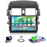 4Core 4G+64G Android 15 Car Radio for Toyota Corolla 2009-2013, 5G-WiFi, Car Stereo Wireless Carplay, Rimoody 9'' HD Touchscreen Mirror Link GPS Navigation Bluetooth FM/RDS EQ-32 SWC Backup Camera