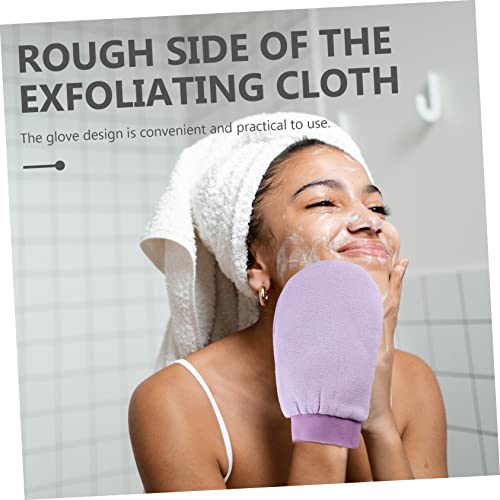 FRCOLOR 6 Peças Luvas Dupla Face Luvas De Massagem De Banho Corpo De Chuveiro Homens Luva De Banho E