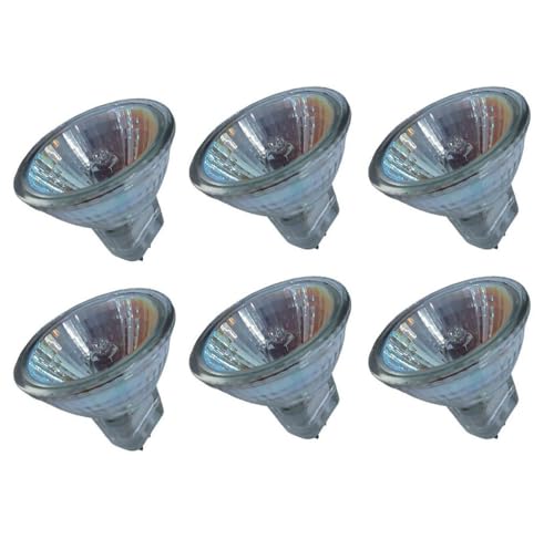 JZLBBC Bombillas Halógenas MR11 6V 5W 10W 20W 35W Lámpara Halógena GU4 Bi-Pin Base Spotlight Regulables Blanco Cálido 6Pc 35W