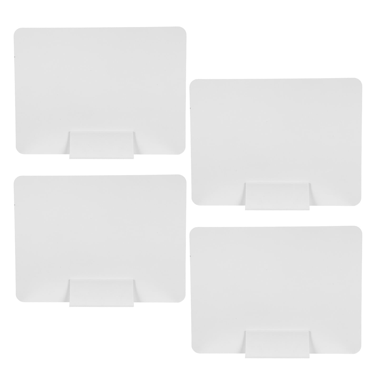 Cloison de bureau autoportante amovible pack de 4 ecrans blancs