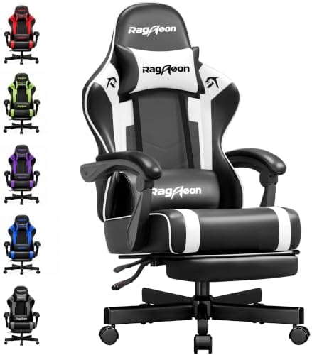Gaming Chair for Adults Gamer Game Ergonomic PC Chair, 7-Point Su...