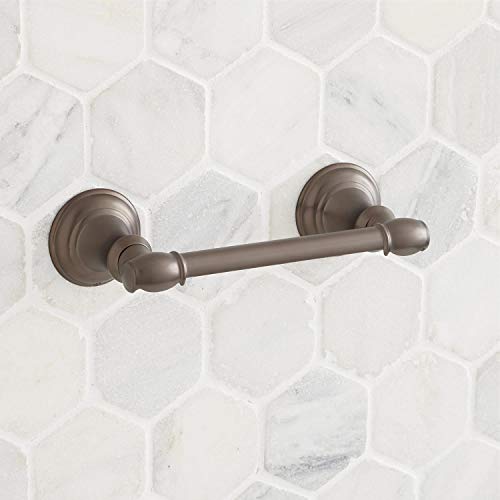 Signature Hardware 948235 Beasley Wall-Mounted Toilet Paper Holder - Aged Brass by Signature Hardware - Image 8