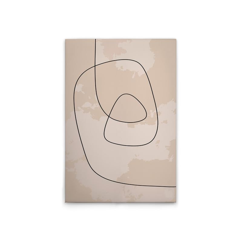 Tableau scandinave DD132663 pour habiller un mur vide beige et noir 60x90cm