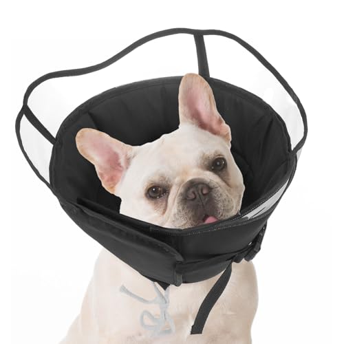 Image of SCENEREAL Dog Cone for Dogs After Surgery, Adjustable Dog Cone Collar Alternative to Stop Licking for Wound Care, Spay, Neuter, Soft Recovery Cone for Medium Large Size Dog, E-Collar Neck Collar