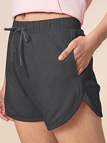 Image of NYKD Solid Cotton Shorts for Women with Pocket | Casual, Sports, Night Wear - NYK039