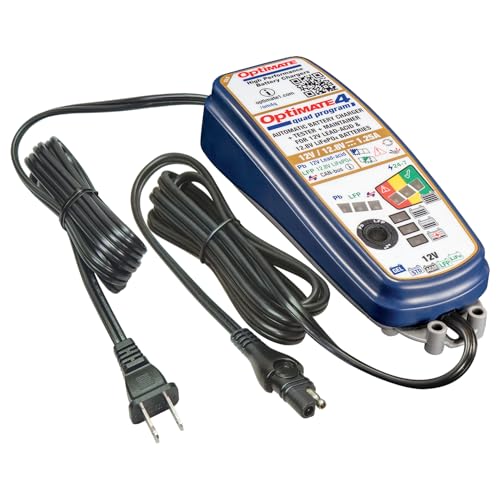 Mantenedor de 9 pasos Optimate 4 Quad Program TM631 con carga sellada de 1.25A 3