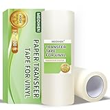 MEIDIHEN Transfer Paper for Vinyl-12 x100' Roll,Premium-Grade Paper Transfer Tape for Easy Vinyl Pick-Up and Release,Vinyl Transfer Paper for Crafts, Decals, Sign Making, Home Decor