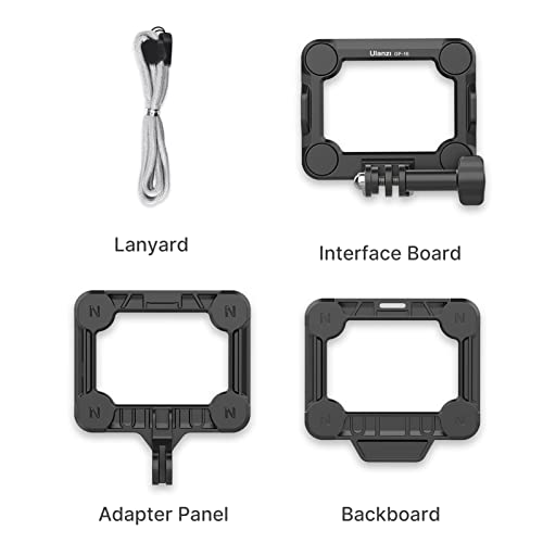 LAURAG GP-16 3 em 1 para câmera esportiva Suporte magnético de liberação rápida de ação Substituição