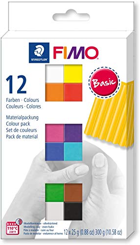 Staedtler Soft Modelliermasse, Basic Farben, 8er-Portionierung, Modellierung