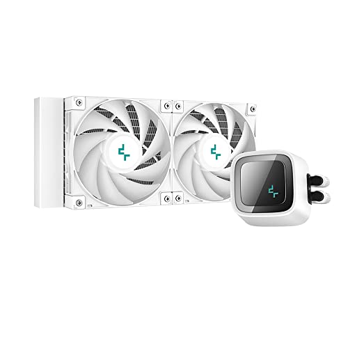 Image of Deepcool LS520 WH 240mm ARGB CPU Liquid Cooler /AIO | Support Intel - LGA2066 /2011-v3 /2011 /1700 /1200 /1151 /1150 /1155 & AMD -sTRX4 /sTR4 /AM5 /AM4 - R-LS520-WHAMNT-G-1 (White)