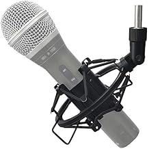 Microphone Shock Mount Mic Holder For Samson Q2U SM58 ATR2100-USB Behringer Xm8500, Mic Clip Holder Mount for Diameter 28mm-32mm Dynamic Microphone Like AT2005-USB PGA48 PGA58, Boseen