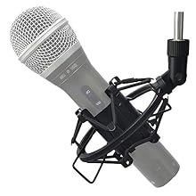♪Anti Vibration and Noise - This shock mount keep the microphone in place, which can effectively reduce the noise picked up by the mic from moving or banging on the table.And also isolate the microphone from bumps, which can eliminate shock and backg...