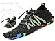 SAGUARO Badeschuhe Herren Wasserschuhe Damen Barfuss Schuhe Sport Schwimmschuhe Barfußschuhe Gegen Seeigel Aquaschuhe rutschfest Strandschuhe Leicht Neoprenschuhe Barfussschuhe Schwarz 1, Gr.44