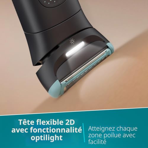Philips Body Groomer 7000 Series Tête flexible 2D système de couperasage double - vue 7