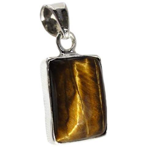 Colgante de ojo de tigre en plata maciza 925 Cover