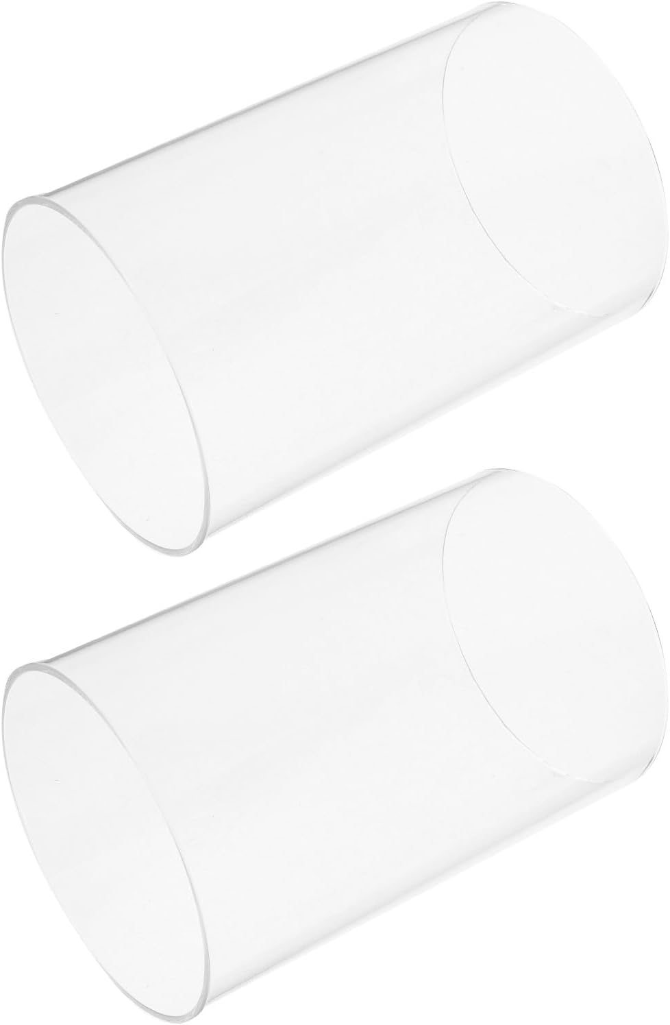 Alipis 2pcs Glass Candle Holders Windproof Tube Shades for Pillar Candles for Home Centerpieces and Design