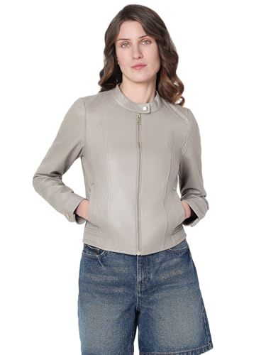 Veste enduite VERO MODA Vmfavodream simili cuir noir pour femme tendance
