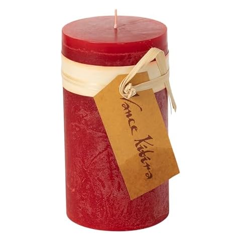 Vance Kitira Cranberry Pillar Candle Cover