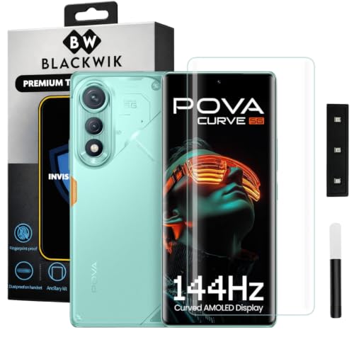 Image of Blackwik UV Curved Tempered Glass for Tecno Pova Curve 5G | 1-Pack
