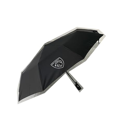 FOKAI Ombrello Portatile Antivento, per Peugeot 107 207 407 408 206 306 307 308 406 806 3008 GT 5008 Ombrello da Viaggio Compatto Resistente Impermeabile