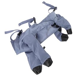 Acouto Rainproof Dog Pants with Boots - Breathable Memory Fabric Dog Paws Protectors Clothing for Outdoor Activities and Rainy Days (XXL)