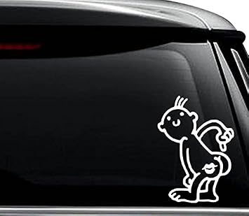 Kiss My Ass Decal Sticker For Use On Laptop, Helmet, Car, Truck, Motorcycle, Windows, Bumper, Wall, and Decor Size- [6 inch] / [15 cm] Tall / Color- Gloss White
