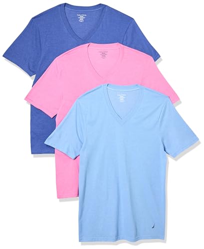 Nautica Men's 3-Pack Heathered V-Neck T-Shirt