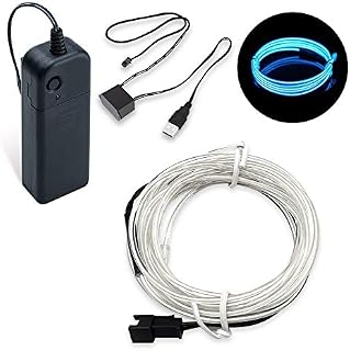 SZMAITOU 10ft EL Wire kit Car Interior Neon Light LED Costume Lights