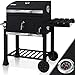 Produktbild KESSER® Grill Grillwagen XXL Holzkohlegrill mit Deckel, Rädern, Edelstahl-Griff, Grillrost und Thermometer Holzkohle kohlegrill Wagen groß Kohle BBQ Barbeque Camping, Terrasse, Garten, Schwarz