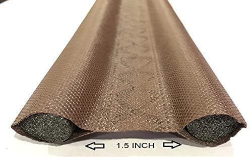 Radian (36 inch, Brown - Pack of 3) PVC Sound-Proof Reduce Noise Energy Saving Weather Stripping Under Door Twin Draft Stopper, Door Guard for Home, Door Bottom Sealing Strip