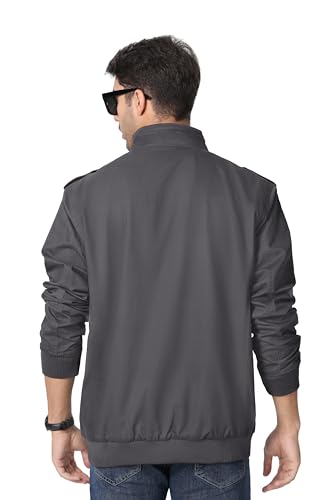 Image of MAGNIVIT Men's Military Jackets Lightweight Full Zip Army Cargo Jacket