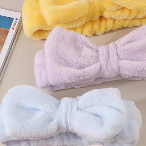 Toalla de maquillaje en diadema absorbente para evitar sudor con joyas de pelo 4