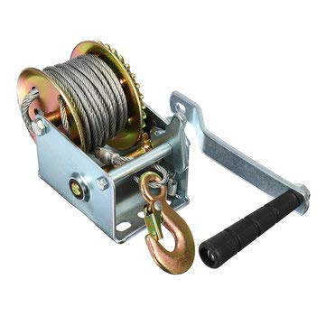 600lbs Manual Caravan Gear Winch 8M Length Pull Boat Trailer - Motorcycle ATV Parts