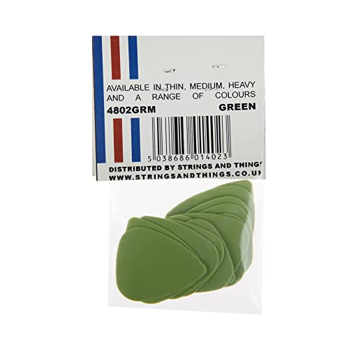 Picato Pearl Lot de 12 médiators pour guitare Vert Taille M - Les Beatles, Paul McCartney, John Lennon, RIngo Starr, George Harrison Picato Pearl Lot de 12 médiators pour guitare Vert Taille M – Image 3