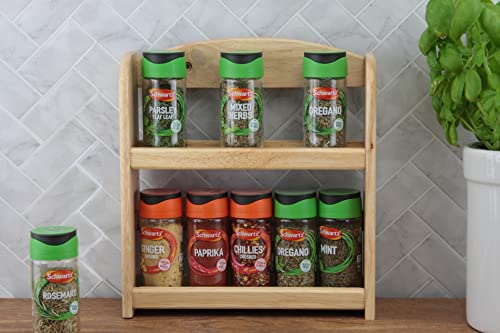 Apollo 2-Tier Spice Rack - Holds Up To 10 Spice Jars, 24.5x27x7cm