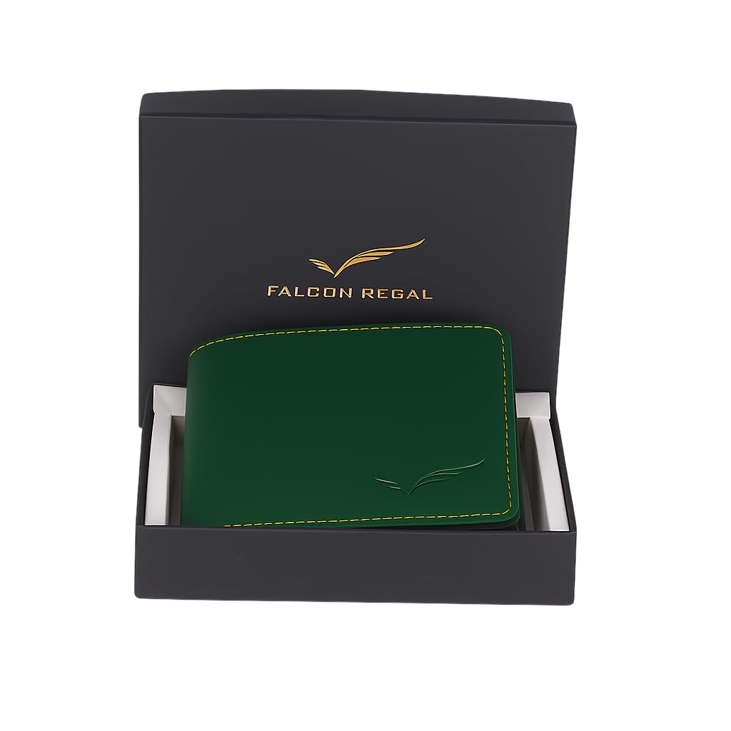 Men's Artificial Leather Wallet (5 Card Slots), Dark Green-image-26