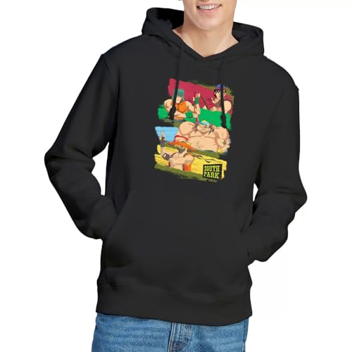 South Park Anime Hoodie Sweatshirt à Capuche Charbon S Mixte pour Fan de la Série Animée Populaire