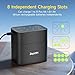Zepath Lithium Batteries aa Charger 8 Bay Individual Fast Charging Rechargeable for Rechargeable AA Batteries(8Slot Charger)