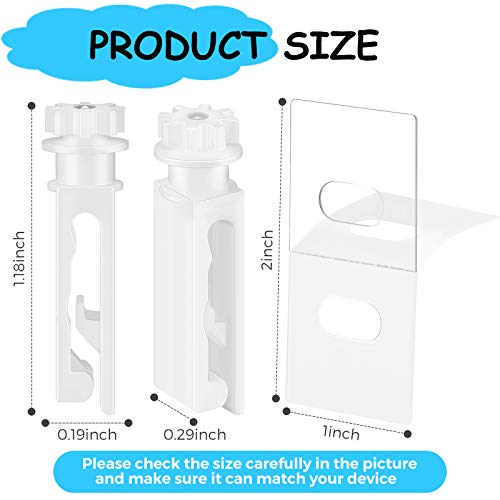Vertical Blind Repair Tabs and Vertical Blind Stem Replacement Window Blind for Broken and Missing Vertical Blinds Repairing (24 Pieces)