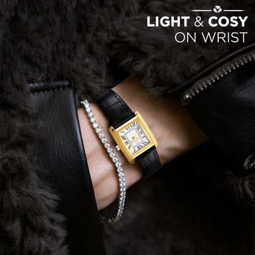 Image of Carlington Aura Series Analog Women Wrist Watches with Premium Leather Belt Strap | Premium Fashion Watches for Ladies | CT - 208