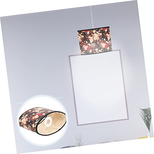 Uonlytech Chandelier Lamp Shades 2Pcs Home Kitchen Cover Oval Replacement Shade Cage Tea Lampshade Table Woven Desk Pendant Lamp E House Bamboo Rustic For Decorative Light A Bulb Lamp Cover #TOP3