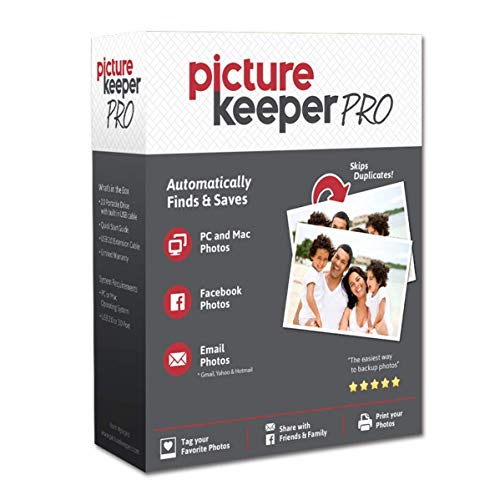 Smart USB Backup Drive 500GB - Picture Keeper PRO External Photo Video