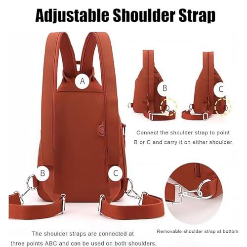 Preferablen Waterproof 2-Way Commuter Bag, Large Capacity Oxford Convertible Travel Bag with Anti-Theft Zipper3