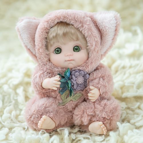 Muñeca Reborn de 10 pulgadas realista artesanal miniatura 3