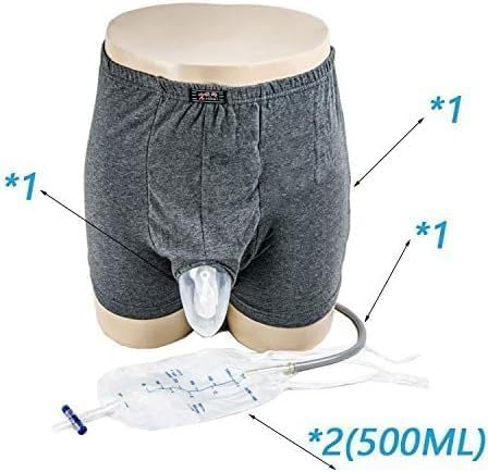 Urine Bags for Men Male Urinal for Men - Wearable Men's Urinal with Elastic Waistband,XL