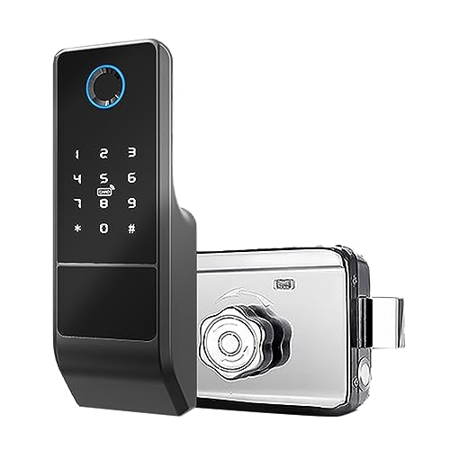Serrure intelligente Bluetooth à code et empreintes digitales pour porte extérieure - 2